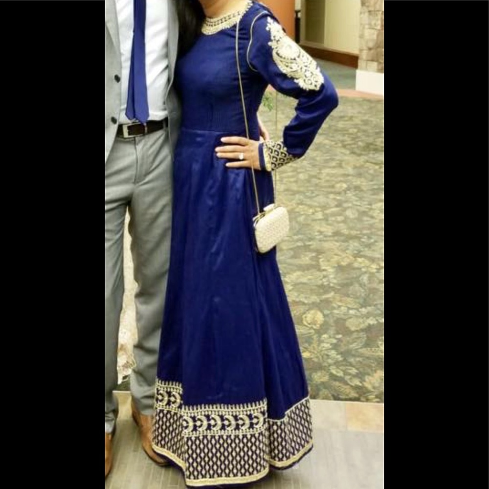 Navy blue gorgeous gown